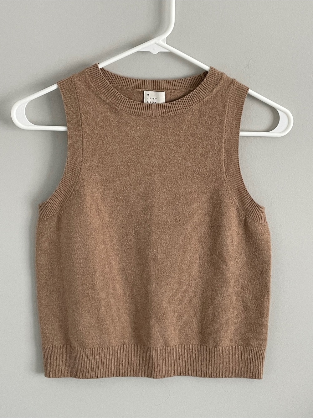 a new day Sleeveless Knit Shell/Vest - Camel